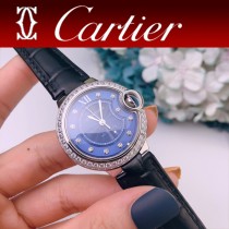 CARTIER-315  卡地亞 CARTIER 藍氣球系列（經典永恒）魚泡藍寶石鏡面