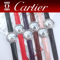 CARTIER-316 卡地亞 CARTIER藍氣球系列女表 陀飛輪機械女表