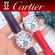 CARTIER-317 卡地亞 CARTIER藍氣球系列女玫瑰金表 陀飛輪機械女表