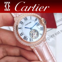 CARTIER-316 卡地亞 CARTIER藍氣球系列女表 陀飛輪機械女表