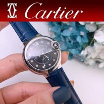 CARTIER-315  卡地亞 CARTIER 藍氣球系列（經典永恒）魚泡藍寶石鏡面