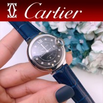 CARTIER-315  卡地亞 CARTIER 藍氣球系列（經典永恒）魚泡藍寶石鏡面