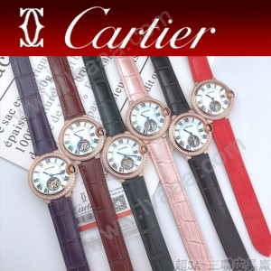 CARTIER-316 卡地亞 CARTIER藍氣球系列女表 陀飛輪機械女表