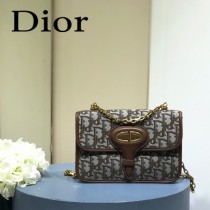 DIOR  迪奧型號M5870A-01原版皮Oblique郵差包