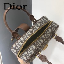 DIOR  型號M8613A-02迪奧 Obique標誌性帆布保齡球包