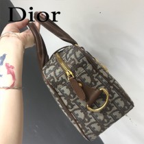 DIOR  型號M8613A-02迪奧 Obique標誌性帆布保齡球包