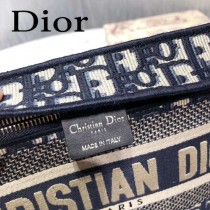 Dior Oblique刺绣帆布手拿包