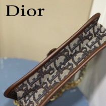 DIOR  迪奧型號M5870A-01原版皮Oblique郵差包