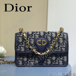 DIOR  迪奧型號M5871-02小號 原版皮Oblique郵差包