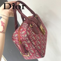 DIOR  型號M8613A-01迪奧 Obique標誌性帆布保齡球包