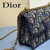 DIOR  迪奧型號M5871-02小號 原版皮Oblique郵差包