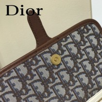 DIOR  迪奧型號M5870A-01原版皮Oblique郵差包