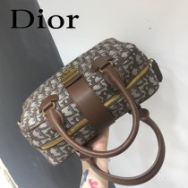 DIOR  型號M8613A-02迪奧 Obique標誌性帆布保齡球包