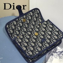 DIOR  迪奧型號M5870A-02原版皮Oblique郵差包