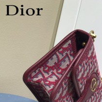 DIOR  迪奧型號M5871-03小號 原版皮Oblique郵差包