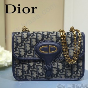 DIOR  迪奧型號M5870A-02原版皮Oblique郵差包