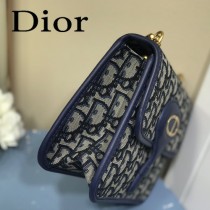 DIOR  迪奧型號M5870A-02原版皮Oblique郵差包