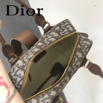 DIOR  型號M8613A-02迪奧 Obique標誌性帆布保齡球包
