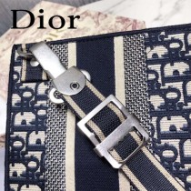Dior Oblique刺绣帆布手拿包