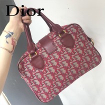 DIOR  型號M8613A-01迪奧 Obique標誌性帆布保齡球包