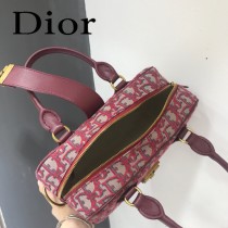 DIOR  型號M8613A-01迪奧 Obique標誌性帆布保齡球包