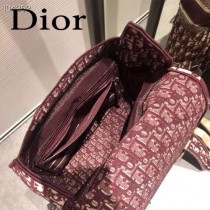 DIOR迪奧原版皮  新款Oblique刺繡老花帆布背包-02