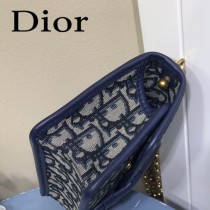 DIOR  迪奧型號M5871-02小號 原版皮Oblique郵差包