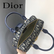 DIOR  型號M8613A-03迪奧 Obique標誌性帆布保齡球包