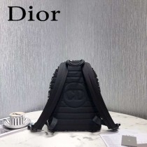 DIOR迪奧原版皮   Oblique帆布情侶款雙肩背包