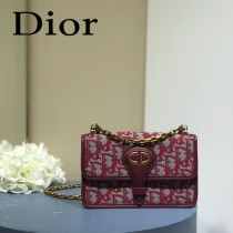 DIOR  迪奧型號M5871-03小號 原版皮Oblique郵差包
