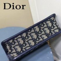 DIOR  迪奧型號M5871-02小號 原版皮Oblique郵差包
