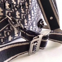 DIOR迪奧原版皮  新款Oblique刺繡老花帆布背包-01