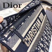 Dior Oblique刺绣帆布手拿包