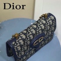 DIOR  迪奧型號M5870A-02原版皮Oblique郵差包