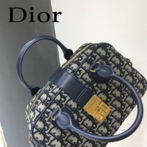 DIOR  型號M8613A-03迪奧 Obique標誌性帆布保齡球包