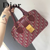 DIOR  型號M8613A-01迪奧 Obique標誌性帆布保齡球包