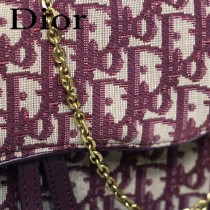 DIOR迪奧原版皮M9013-01 SADDLE OBLIQUE手拿包