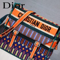 DIOR迪奧原版皮 全新Oblique 郵差包