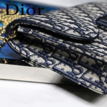 DIOR迪奧原版皮M9013-02 SADDLE OBLIQUE手拿包