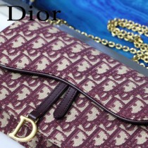 DIOR迪奧原版皮M9013-01 SADDLE OBLIQUE手拿包