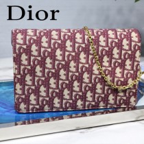 DIOR迪奧原版皮M9013-01 SADDLE OBLIQUE手拿包