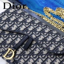DIOR迪奧原版皮M9013-02 SADDLE OBLIQUE手拿包