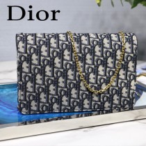 DIOR迪奧原版皮M9013-02 SADDLE OBLIQUE手拿包