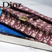 DIOR迪奧原版皮M9013-01 SADDLE OBLIQUE手拿包