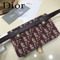 DIOR迪奧原版皮新款  Saddle 新款馬鞍腰包-01