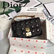 DIOR迪奧原版皮新款DIORADDICT藤格紋小羊皮翻蓋式手提包-02