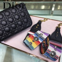 DIOR迪奧原版皮新款DIORADDICT藤格紋小羊皮翻蓋式手提包-09