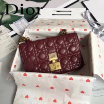 DIOR迪奧原版皮新款DIORADDICT藤格紋小羊皮翻蓋式手提包-03