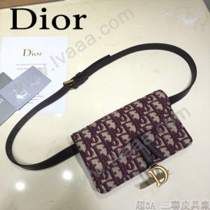 DIOR迪奧原版皮新款  Saddle 新款馬鞍腰包-01