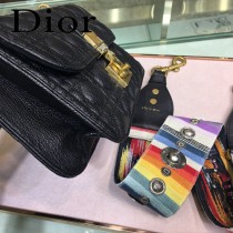 DIOR迪奧原版皮新款DIORADDICT藤格紋小羊皮翻蓋式手提包-09